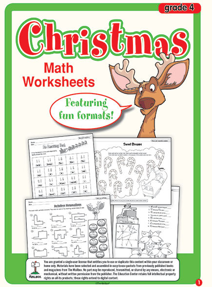 holiday math worksheets