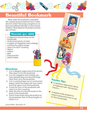Beautiful Bookmark, Lesson Plans - The Mailbox