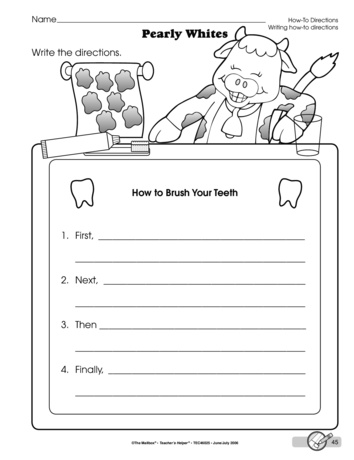 Pearly Whites, Lesson Plans - The Mailbox