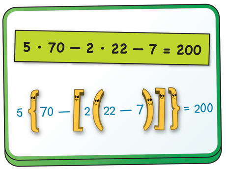 Parentheses, Brackets and Braces in Math: Simplify Expressions 