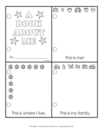 A Book About Me, Lesson Plans - The Mailbox