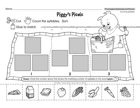 Piggy's Picnic, Lesson Plans - The Mailbox