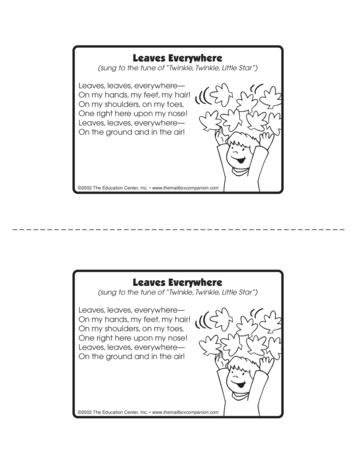 Leaves Everywhere!, Lesson Plans - The Mailbox