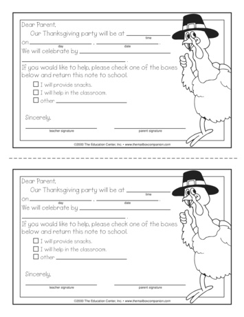 Party Notice, Lesson Plans - The Mailbox