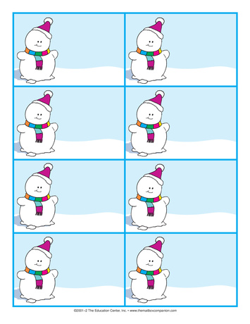 Blank Cards With Snowman, Lesson Plans - The Mailbox