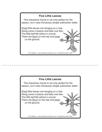 Five Litte Leaves, Lesson Plans - The Mailbox