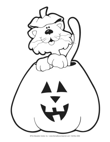 Cat and Jack-o'-Lantern, Lesson Plans - The Mailbox