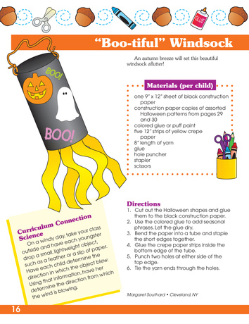 Boo-tiful Windsock, Lesson Plans - The Mailbox