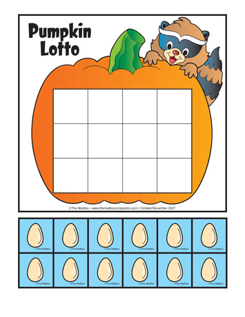 Pumpkin Lotto, Lesson Plans - The Mailbox