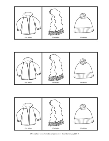 Winter Clothing, Lesson Plans - The Mailbox