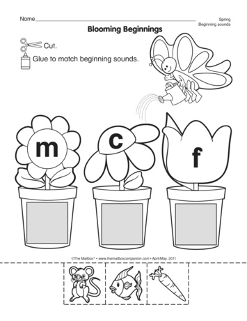 Blooming Beginnings, Lesson Plans - The Mailbox