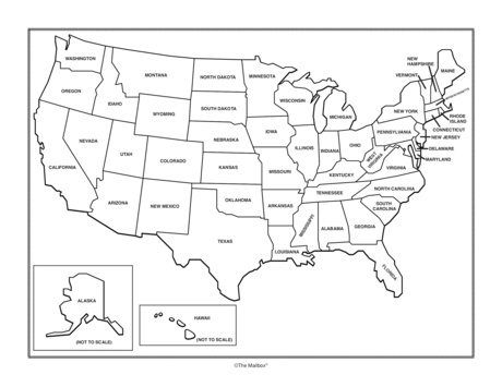 US Political Map, Lesson Plans - The Mailbox