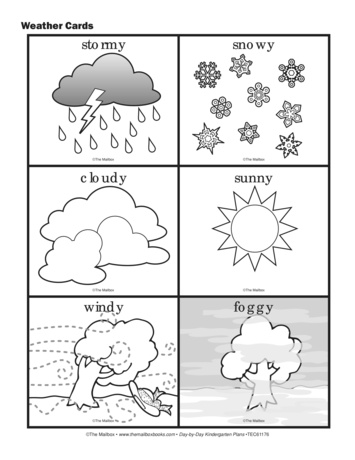 Weather Cards, Lesson Plans - The Mailbox