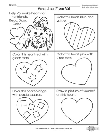 Valentines From Val, Lesson Plans - The Mailbox