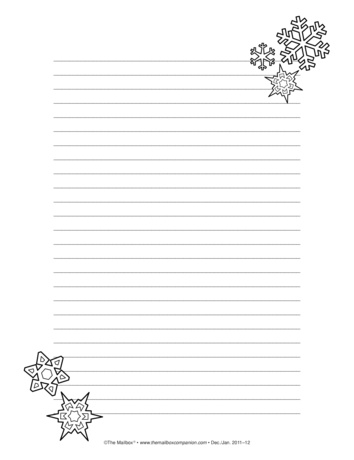 Snowflake Writing Paper, Lesson Plans - The Mailbox