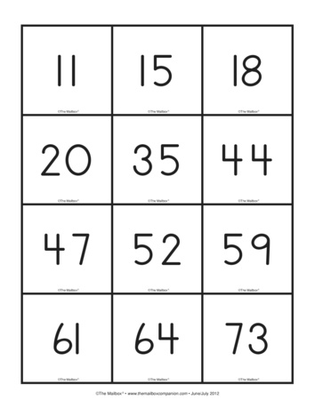 Number and Math Symbol Cards, Lesson Plans - The Mailbox