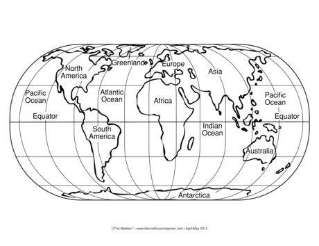 World Map, Lesson Plans - The Mailbox